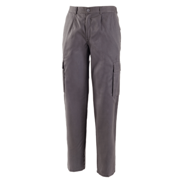 Pantalone con tasche da lavoro marte grigio
