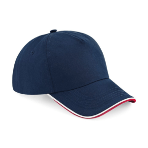 Cappellini stampati 2FIVE blu navy bianco rosso