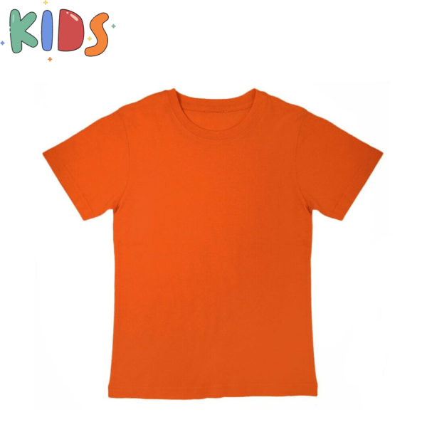 magliette da bambini con stampa arancione