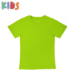 magliette da bambini con stampa verde lime