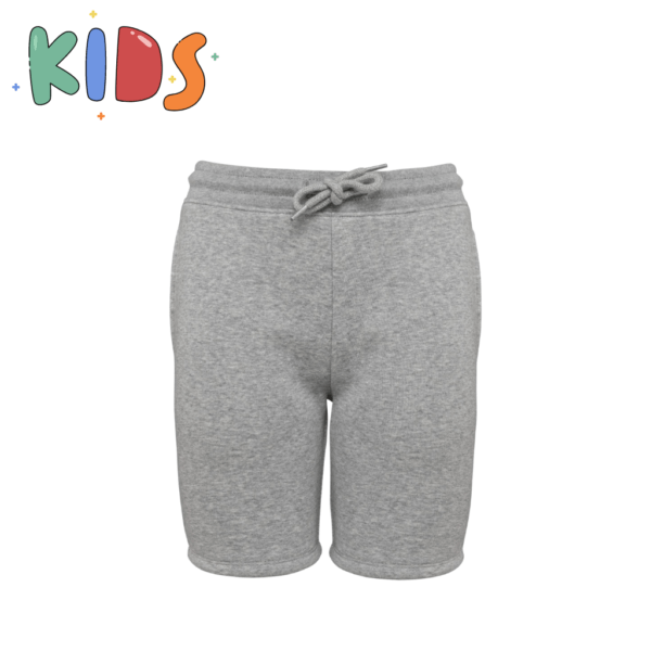 pantalone corto felpa bambini grigio chiaro