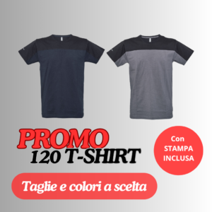 PROMO 120 TSHIRT PROFESSIONALI  con stampa inclusa